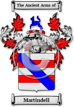 Martindell Family Crest Download (jpg) Legacy Series - 150 DPI