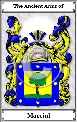 Marcial Family Crest Download (JPG)  Book Plated - 150 DPI