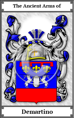 Demartino Family Crest Download (JPG)  Book Plated - 150 DPI