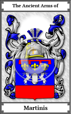 Martinis Family Crest Download (JPG)  Book Plated - 150 DPI