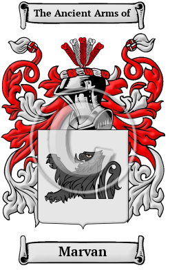 Marvan Family Crest/Coat of Arms