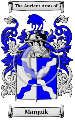 Marquik Family Crest/Coat of Arms