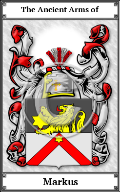 Markus Family Crest Download (JPG) Book Plated - 300 DPI