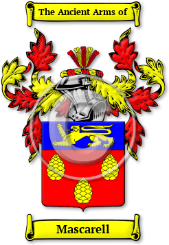 Mascarell Family Crest Download (JPG) Legacy Series - 600 DPI