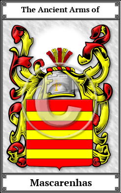 Mascarenhas Family Crest Download (JPG)  Book Plated - 150 DPI