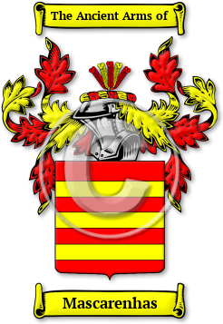 Mascarenhas Family Crest Download (jpg) Legacy Series - 150 DPI