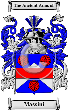 Massini Family Crest/Coat of Arms