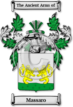 Massaro Family Crest Download (jpg) Legacy Series - 150 DPI