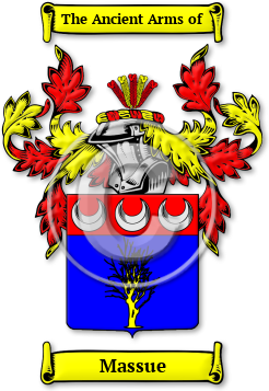 Massue Family Crest Download (jpg) Legacy Series - 150 DPI