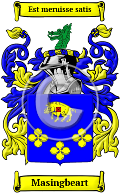 Masingbeart Family Crest/Coat of Arms