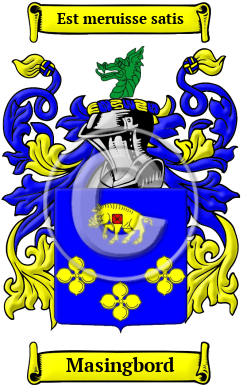 Masingbord Family Crest/Coat of Arms