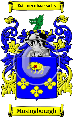 Masingbourgh Family Crest/Coat of Arms