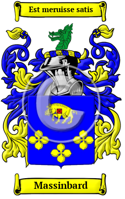 Massinbard Family Crest/Coat of Arms