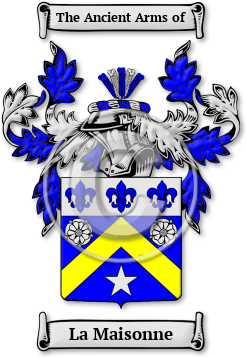 La Maisonne Family Crest Download (jpg) Legacy Series - 150 DPI