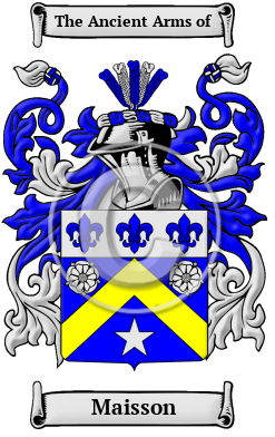 Maisson Family Crest/Coat of Arms