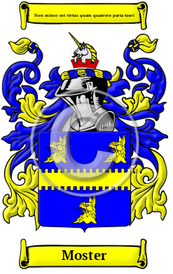 Moster Family Crest/Coat of Arms
