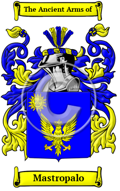 Mastropalo Family Crest/Coat of Arms