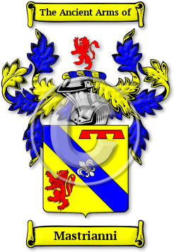 Mastrianni Family Crest Download (JPG) Legacy Series - 600 DPI
