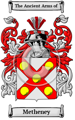 Metheney Family Crest/Coat of Arms