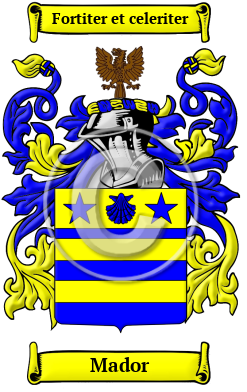 Mador Family Crest/Coat of Arms
