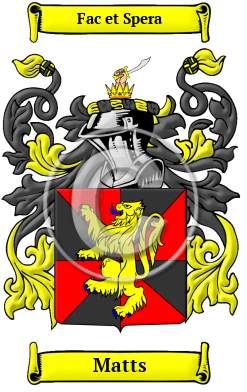 Matts Family Crest/Coat of Arms