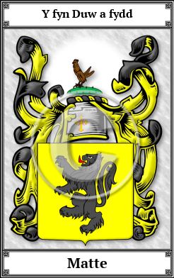 Matte Family Crest Download (JPG)  Book Plated - 150 DPI