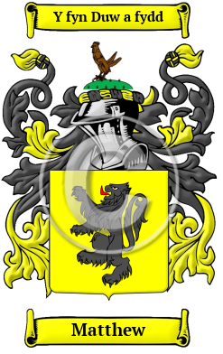 Matthew Family Crest/Coat of Arms