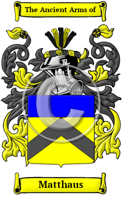 Matthaus Family Crest/Coat of Arms