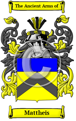 Mattheis Family Crest/Coat of Arms