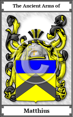 Matthius Family Crest Download (JPG)  Book Plated - 150 DPI