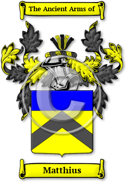 Matthius Family Crest Download (jpg) Legacy Series - 150 DPI