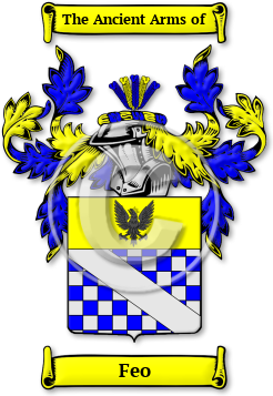 Feo Family Crest Download (jpg) Legacy Series - 150 DPI