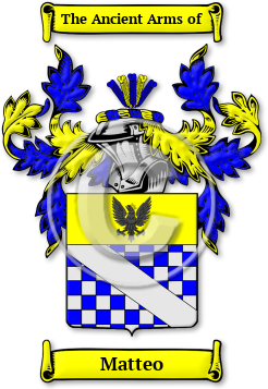 Matteo Family Crest Download (jpg) Legacy Series - 150 DPI