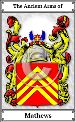 Mathews Family Crest Download (JPG)  Book Plated - 150 DPI