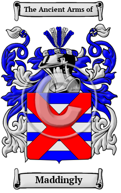 Maddingly Family Crest/Coat of Arms