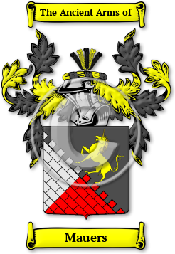 Mauers Family Crest Download (jpg) Legacy Series - 150 DPI