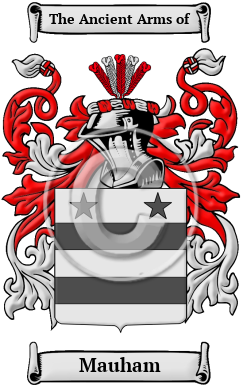 Mauham Family Crest/Coat of Arms
