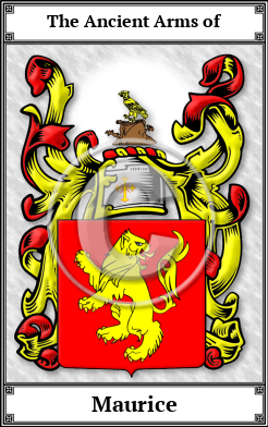 Maurice Family Crest Download (JPG)  Book Plated - 150 DPI