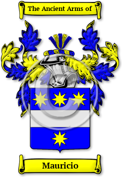 Mauricio Family Crest Download (JPG) Legacy Series - 600 DPI