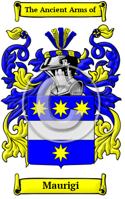 Maurigi Family Crest/Coat of Arms