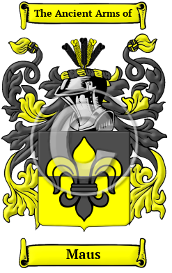 Maus Family Crest Download (JPG) Heritage Series - 600 DPI