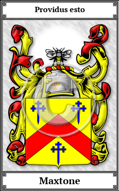 Maxtone Family Crest Download (JPG)  Book Plated - 150 DPI