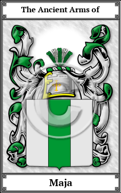 Maja Family Crest Download (JPG)  Book Plated - 150 DPI
