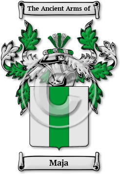 Maja Family Crest Download (jpg) Legacy Series - 150 DPI