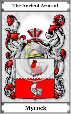 Mycock Family Crest Download (JPG)  Book Plated - 150 DPI