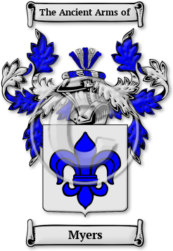 Myers Family Crest Download (JPG) Legacy Series - 600 DPI