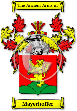 Mayerhoffer Family Crest Download (jpg) Legacy Series - 150 DPI