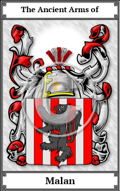 Malan Family Crest Download (JPG) Book Plated - 600 DPI