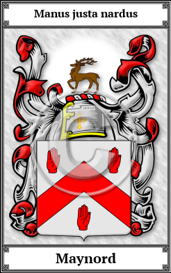 Maynord Family Crest Download (JPG) Book Plated - 600 DPI