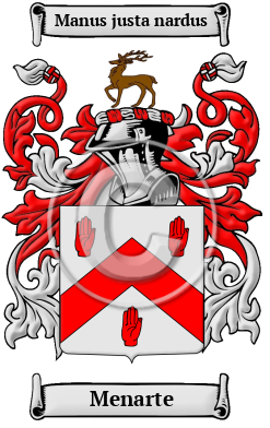 Menarte Family Crest/Coat of Arms